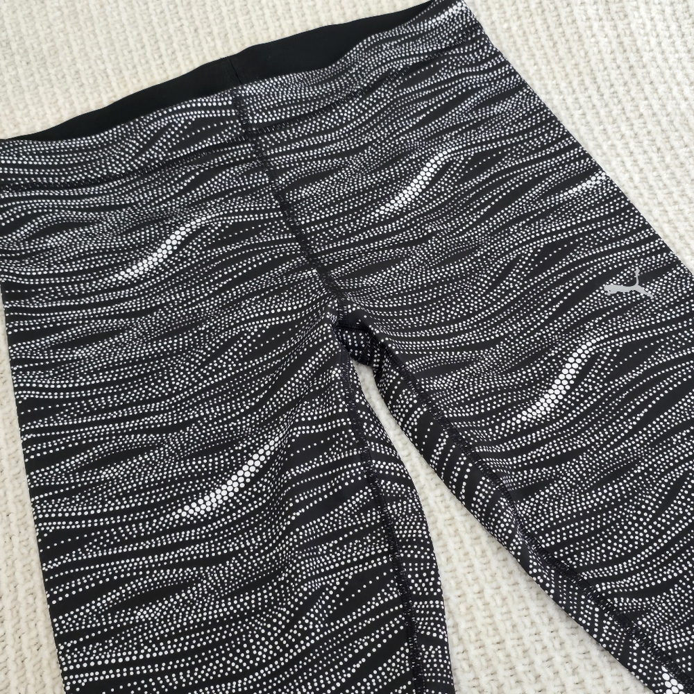 Puma Black and White Dotted Leggings - NWT - XL